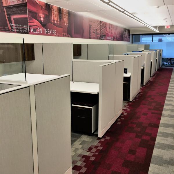 Cleveland Theater Open Office Workstations – Allsteel Optimize